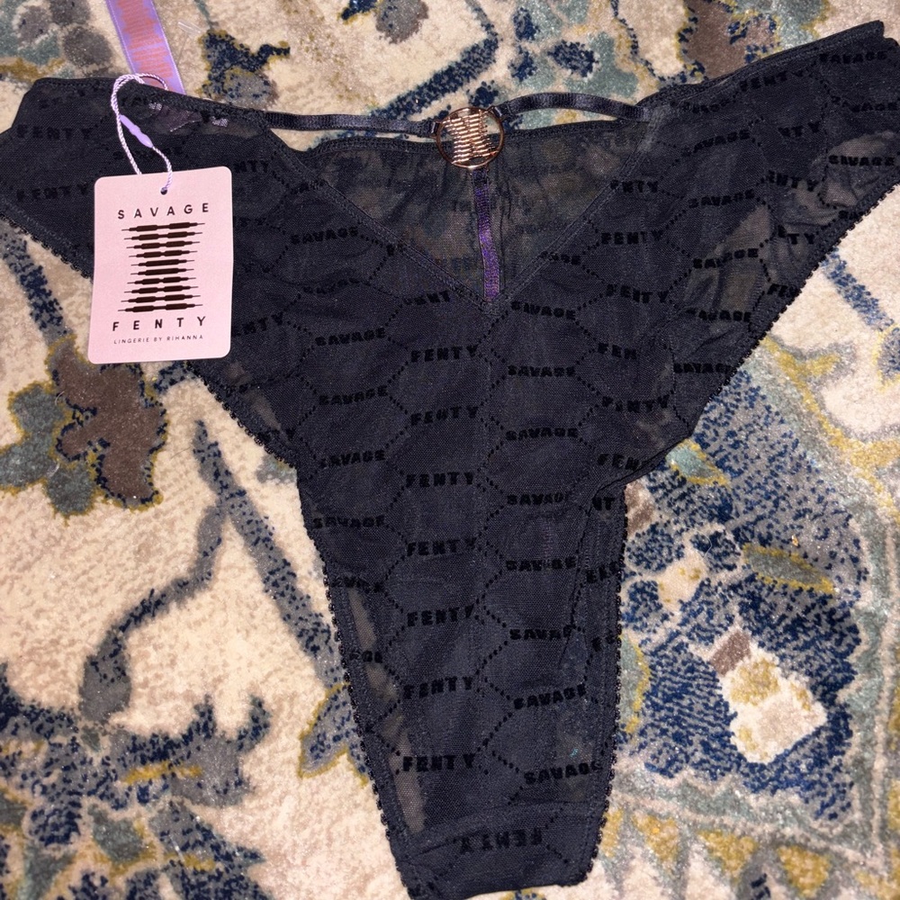 Savage X Fenty Forever Savage High-Leg Bikini - Picture 2 of 3